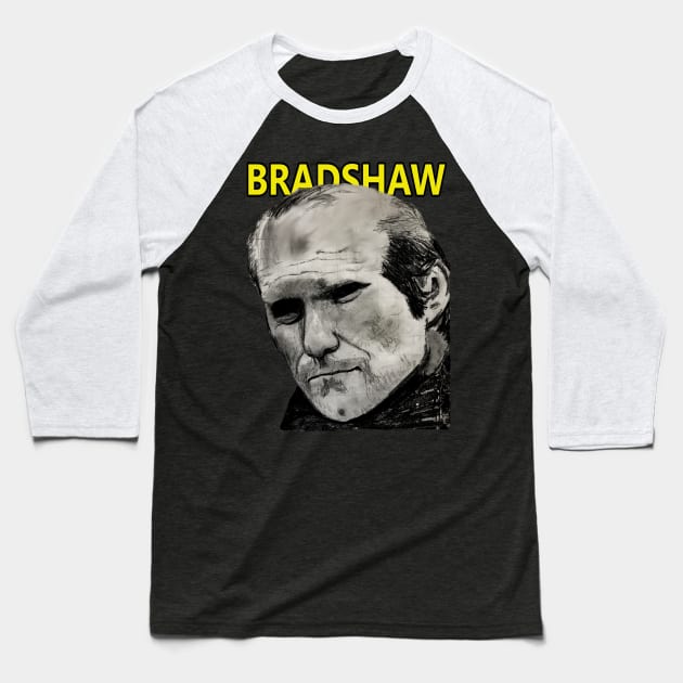 Pittsburgh Legends - Bradshaw Baseball T-Shirt by JmacSketch